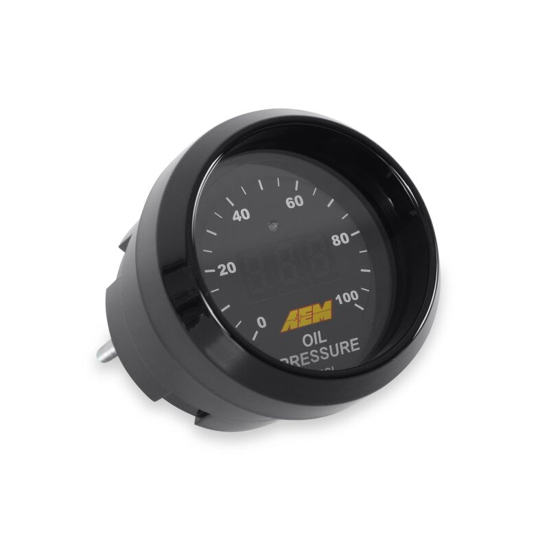 AEM Electronics 52mm Digital Oil Pressure Gauge 0-100 PSI 30-4401 Photo - Primary
