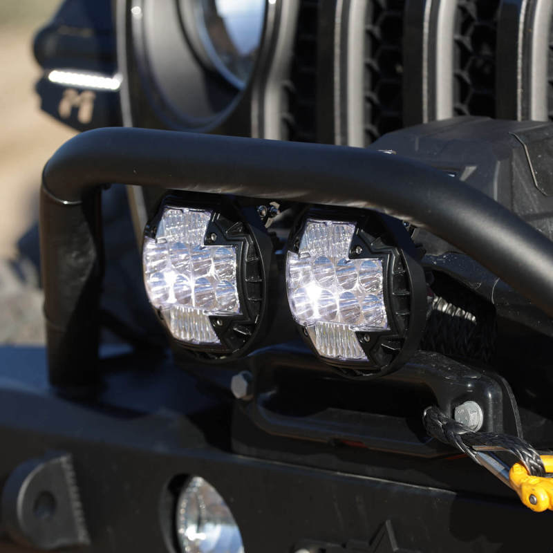 ARB Nacho 5.75in Offroad TM5 Combo White LED Light Set TM512 TM512 Photo - Mounted