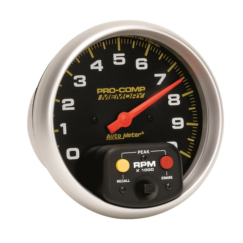 Autometer Gauge, Tachometer, 5", 10k Rpm In-Dash w/Peak Memory, Pro-Comp 6801 User 3