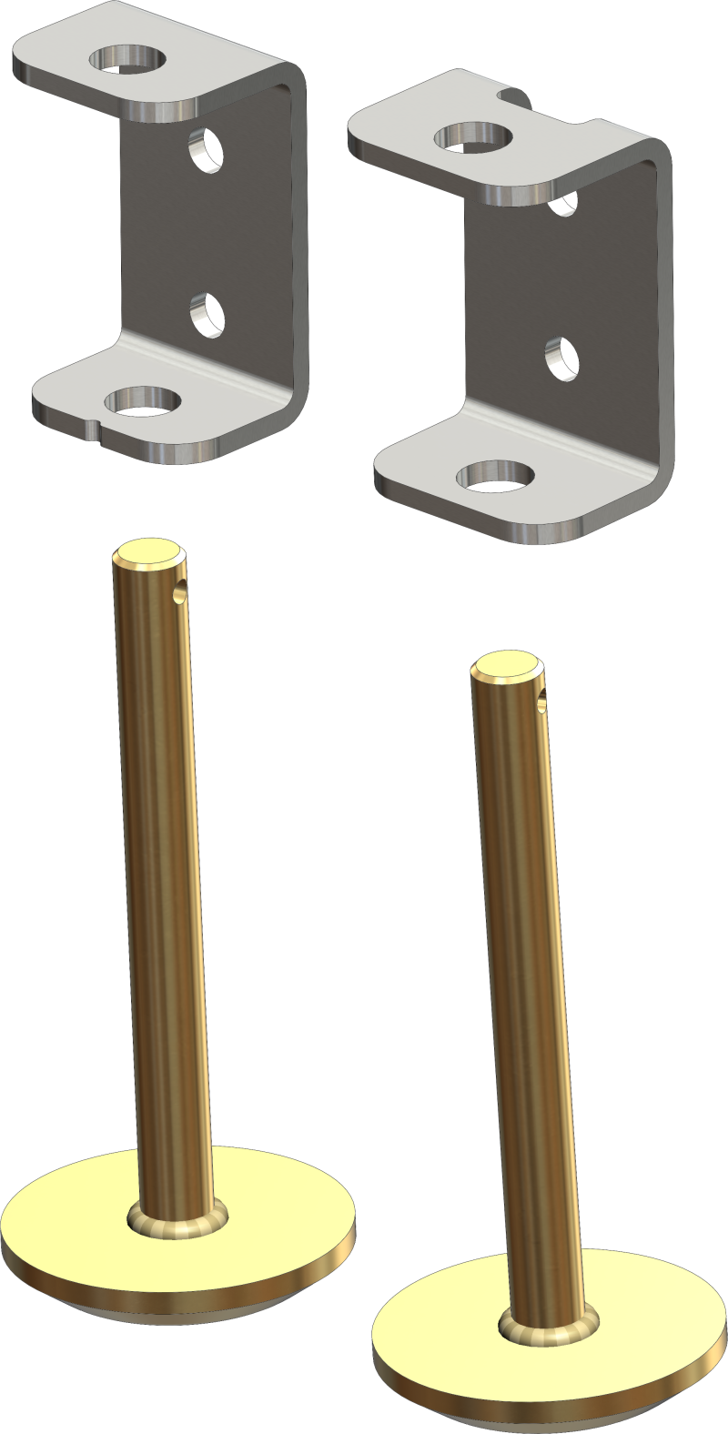 KFI Tapered Plow Skid Kit Pr. For KFI 105160 105485 105485 Photo - Primary