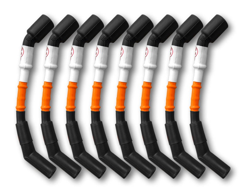 Kooks 10mm Spark Plug Wires - Orange w/Black Boots (8 pc. Set) 750203 750203 Photo - Primary