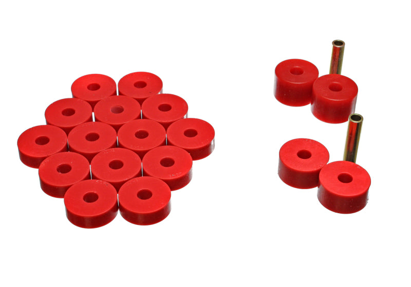 Energy Suspension Body Mount Set Red Jeep CJ5 All 1974-1975 2.4106R Photo - Primary