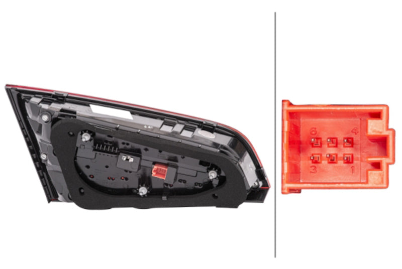 Hella 2017-2018 Audi A3 Right Tail Light 012837121 012837121 Photo - Primary