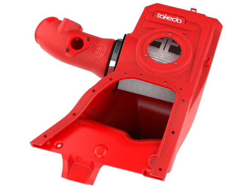 aFe 23-24 Honda Civic Type R Takeda Momentum Red Edition Cold Air Intake System w/ Pro DRY S Filter 56-70062DR 56-70062DR Photo - Primary