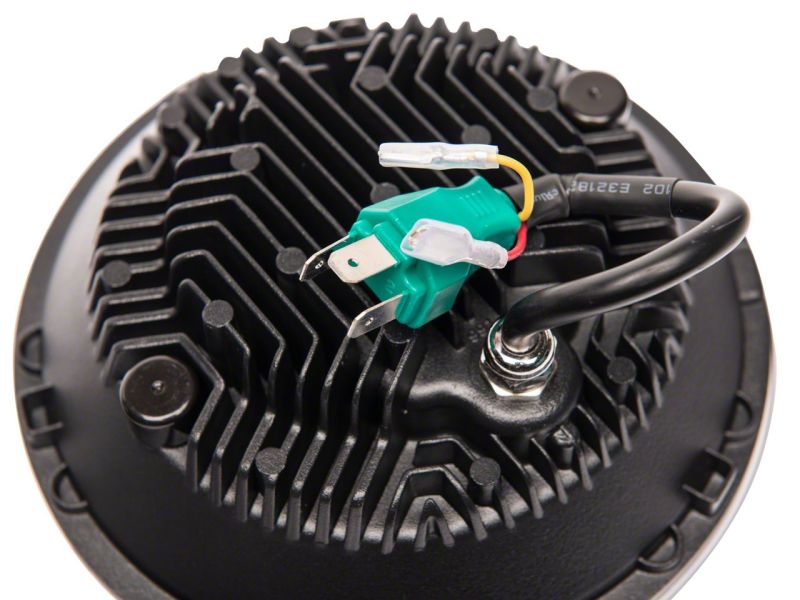 Raxiom 07-18 Jeep Wrangler JK Axial 7-In LED Headlights w/ DRL Turn Signals- Blk Housing (Clear) J173078 J173078 Photo - Close Up