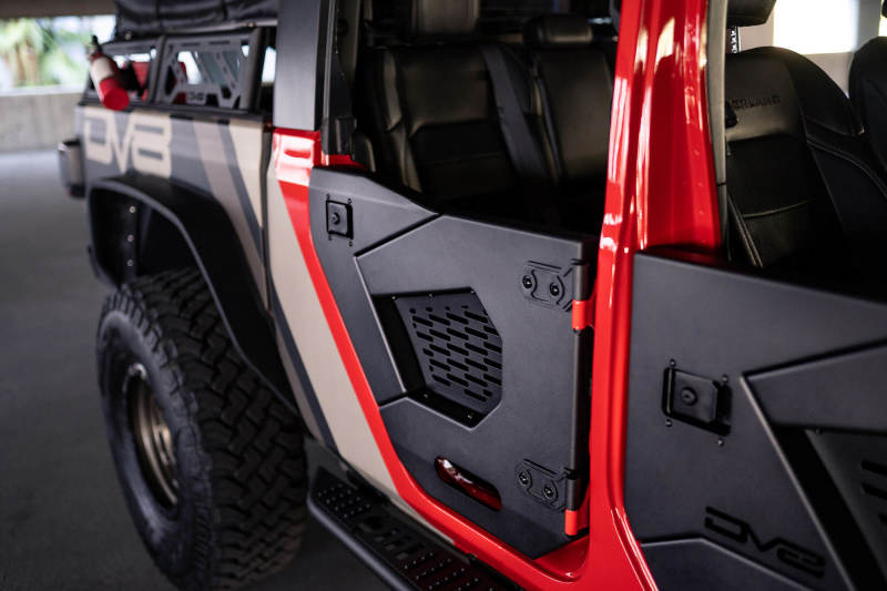 DV8 Offroad 18-22 Jeep Wrangler JL/JT Spec Series Half Doors - Rear Set HDJL-02R HDJL-02R Photo - Unmounted