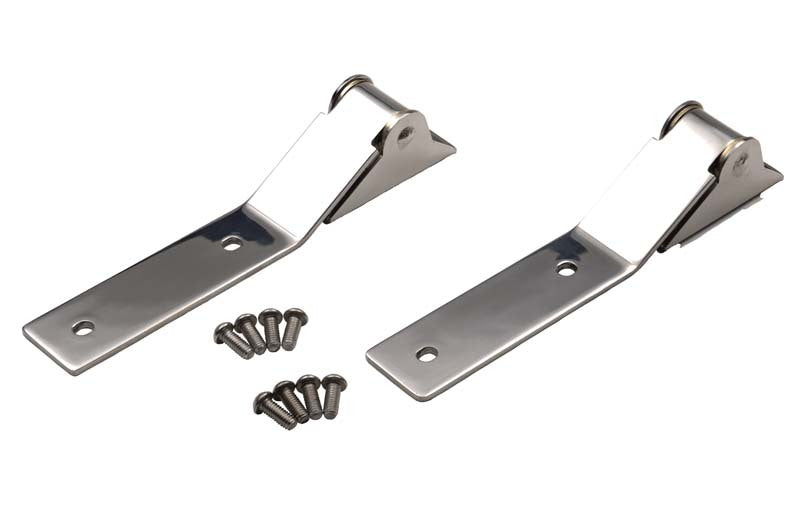 Kentrol 87-95 Jeep Wrangler YJ Tailgate Hinge Pair - Polished Silver 30442 30442 Photo - Primary