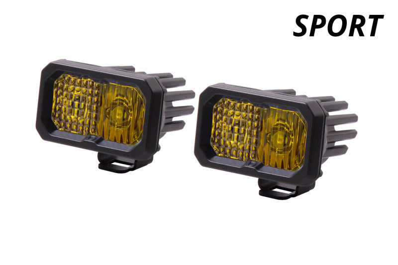 Diode Dynamics Stage Series 2 In LED Pod Sport - Yellow Spot Standard ABL (Pair) DD6401P DD6401P User 1