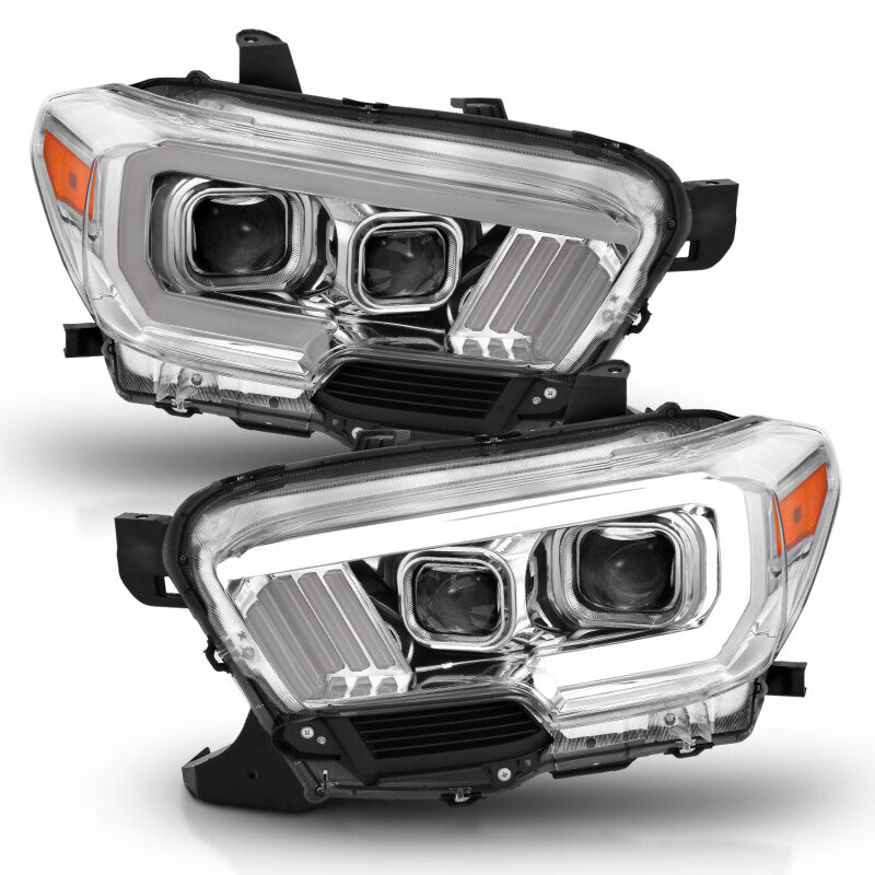 Anzo 2016-2017 Toyota Tacoma Projector Headlights w/ Plank Style 111380 Photo - Primary