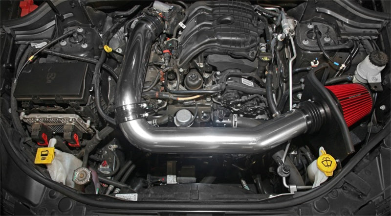 Spectre 11-15 Jeep Grand Cherokee V6-3.6L F/I Air Intake Kit - Polished w/Red Filter 9020 9020 Photo - Mounted