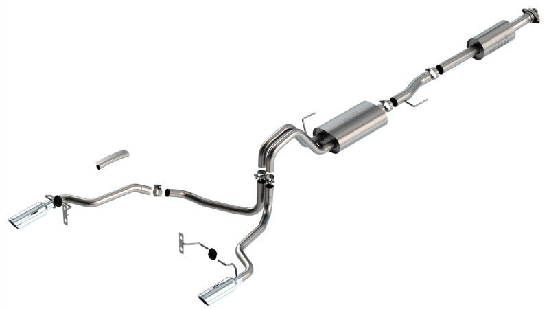 Borla F-150 2021 5.0L 4dr CC SB EC STB Lariat/KR/Platinum/LTD 3/2.25 SRE Cat-Back Touring CHR Tips 140865 140865 User 1