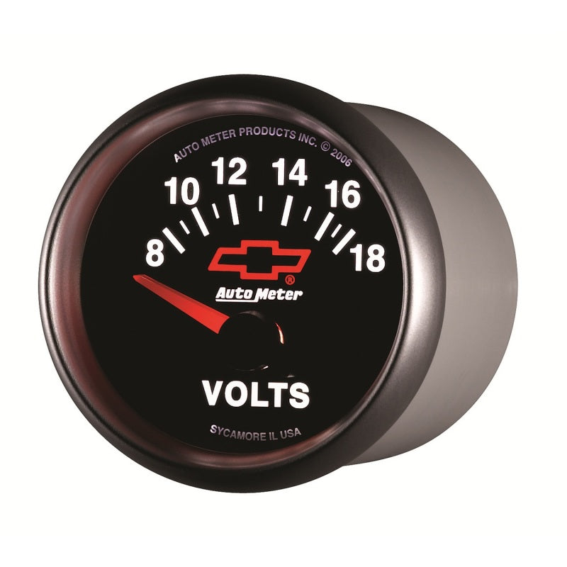 Autometer Gauge Volt 2" 18V Elec GM Bowtie Black 3692-00406 User 3