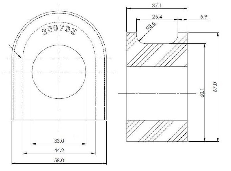 Superpro 07-18 Chevrolet Silverado 1500 2WD 34mm Front Sway Bar Mount Bushing Set SPF5589-34K SPF5589-34K Photo - out of package