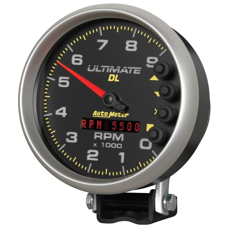 Autometer Gauge, Tach, 5", 9k RPM, Pedestal, Datalogging, Ultimate DL Playback, 6896 User 2