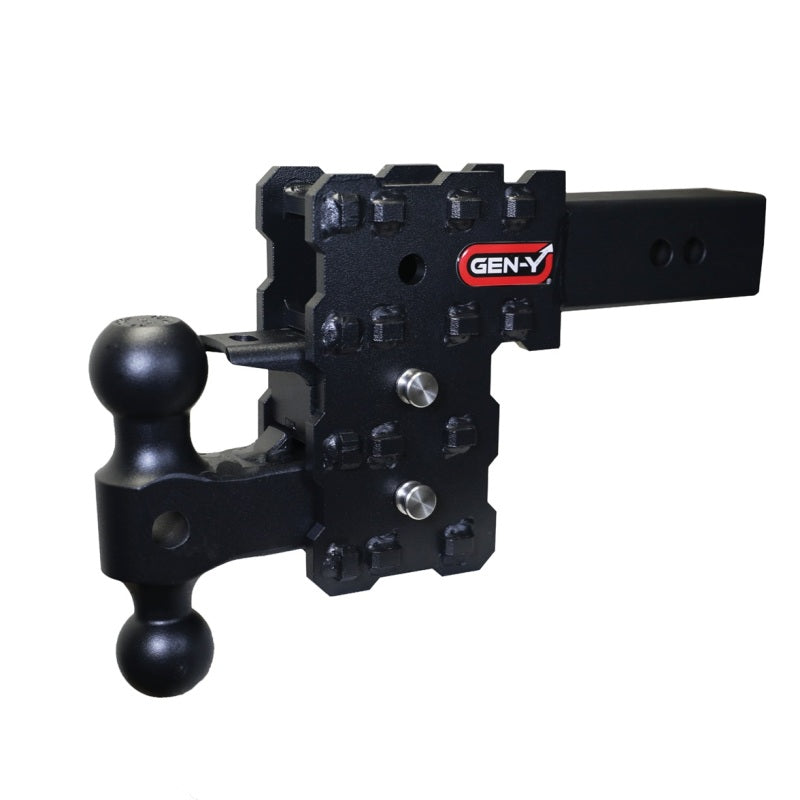 GEN-Y Hitch Gen-Y Phantom-X 2.5in Solid Shank 5in Drop 1.6K TW 16K Hitch w/GH-051 Dual-Ball & GH-032 Pintle Lock GH-2423X GH-2423X User 1
