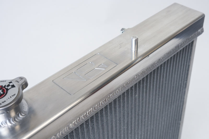 CSF R32 Nissan Skyline GT-R / GT-S Full Billet Aluminum High-Performance Radiator - Raw Finish 7217 7217 Photo - Close Up