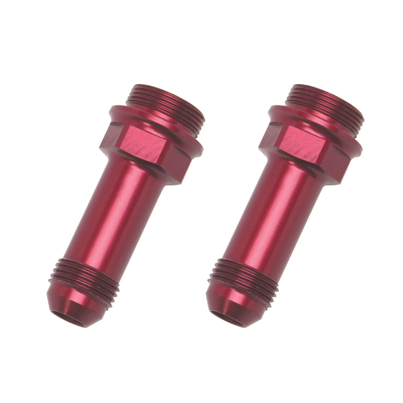 Russell 7/8 inch -20 x -8 AN Male Carb Adapter Fitting (Red Finish) 640370 Photo - Primary
