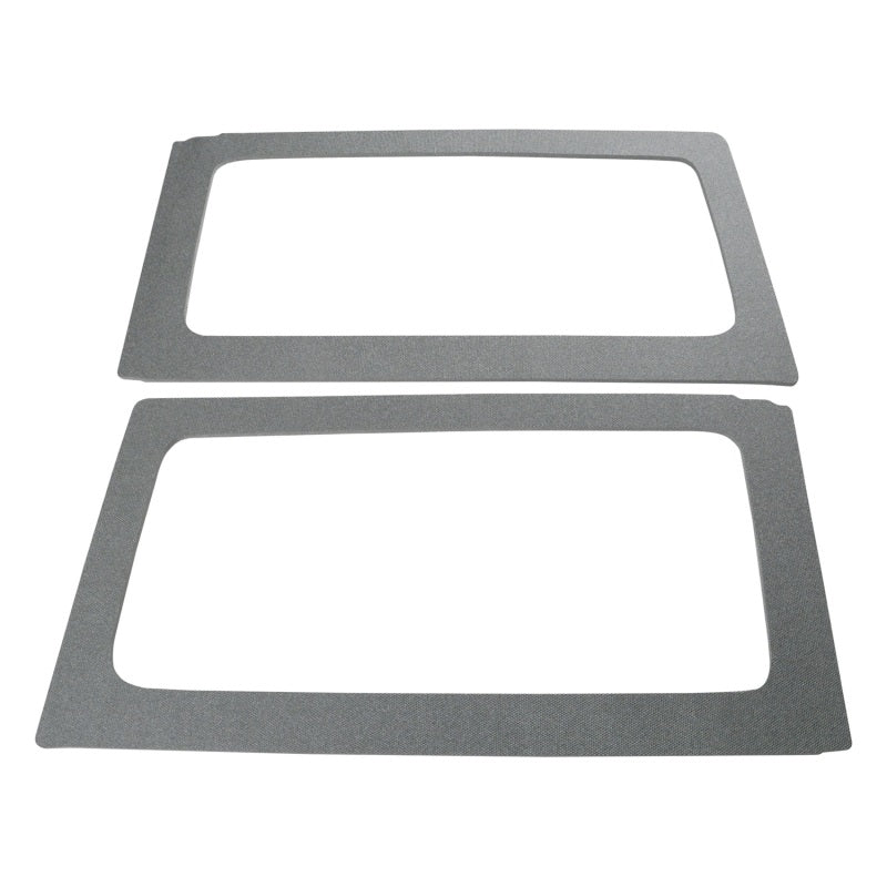 DEI 11-18 Jeep Wrangler JK 2-Door Boom Mat Rear Side Window Trim - 2 Piece - Gray 50153 50153 Photo - Primary