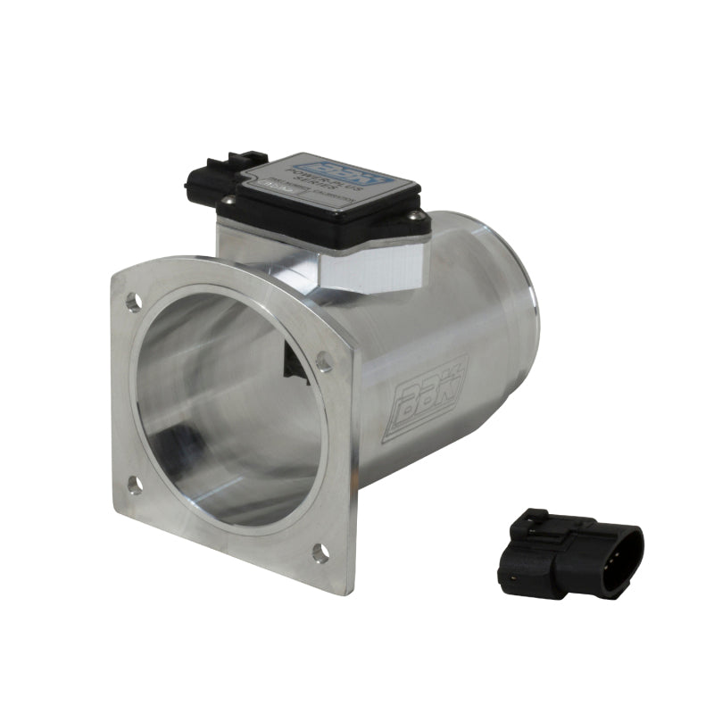 BBK 94-95 Mustang 5.0 Mass Air Meter 76mm 30 lb Inj. Cold Air Calibration CNC Billet Housing 80105 80105 Photo - Primary