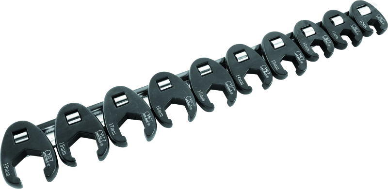 BikeMaster 10-pc 3/8in Drive Metric Flare Crow Foot Wrench Set 151530 151530 Photo - Primary