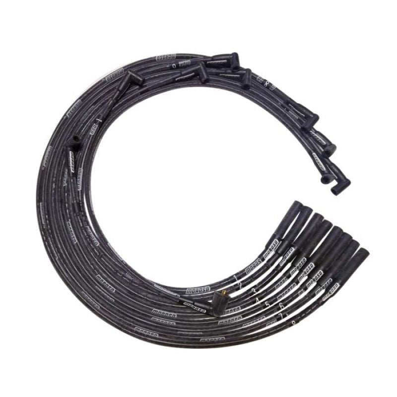 Moroso BB Chrysler Mopar Sleeved Str Plug HEI Ultra Spark Plug Wire Set - Black 51560 51560 User 1