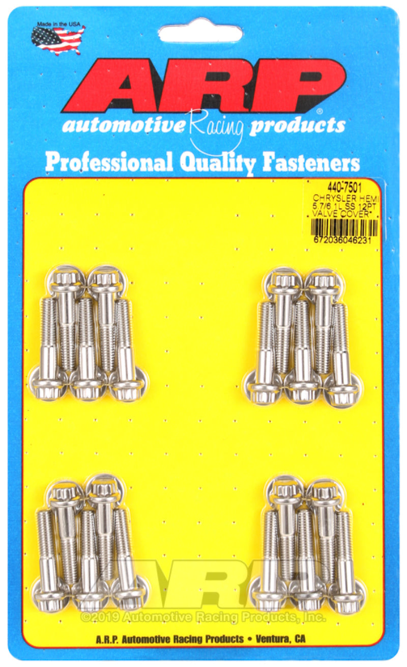 ARP Chrysler Hemi 5.7/6.1L SS 12pt Valve Cover Bolt Kit 440-7501 Photo - Primary