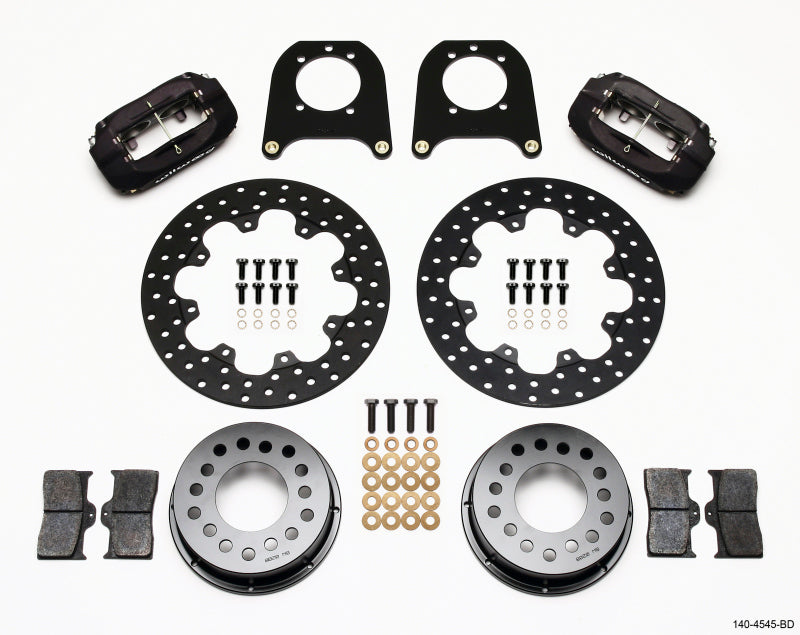 Wilwood FDL Rear Drag Kit, Drilled Rotor, Chev 12 Bolt w/Clip Eliminator 140-4545-BD Photo - Primary