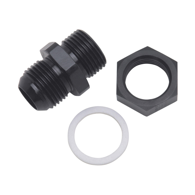 Russell -6 AN Fuel Cell Bulkhead (Black Finish) 670850 Photo - Primary