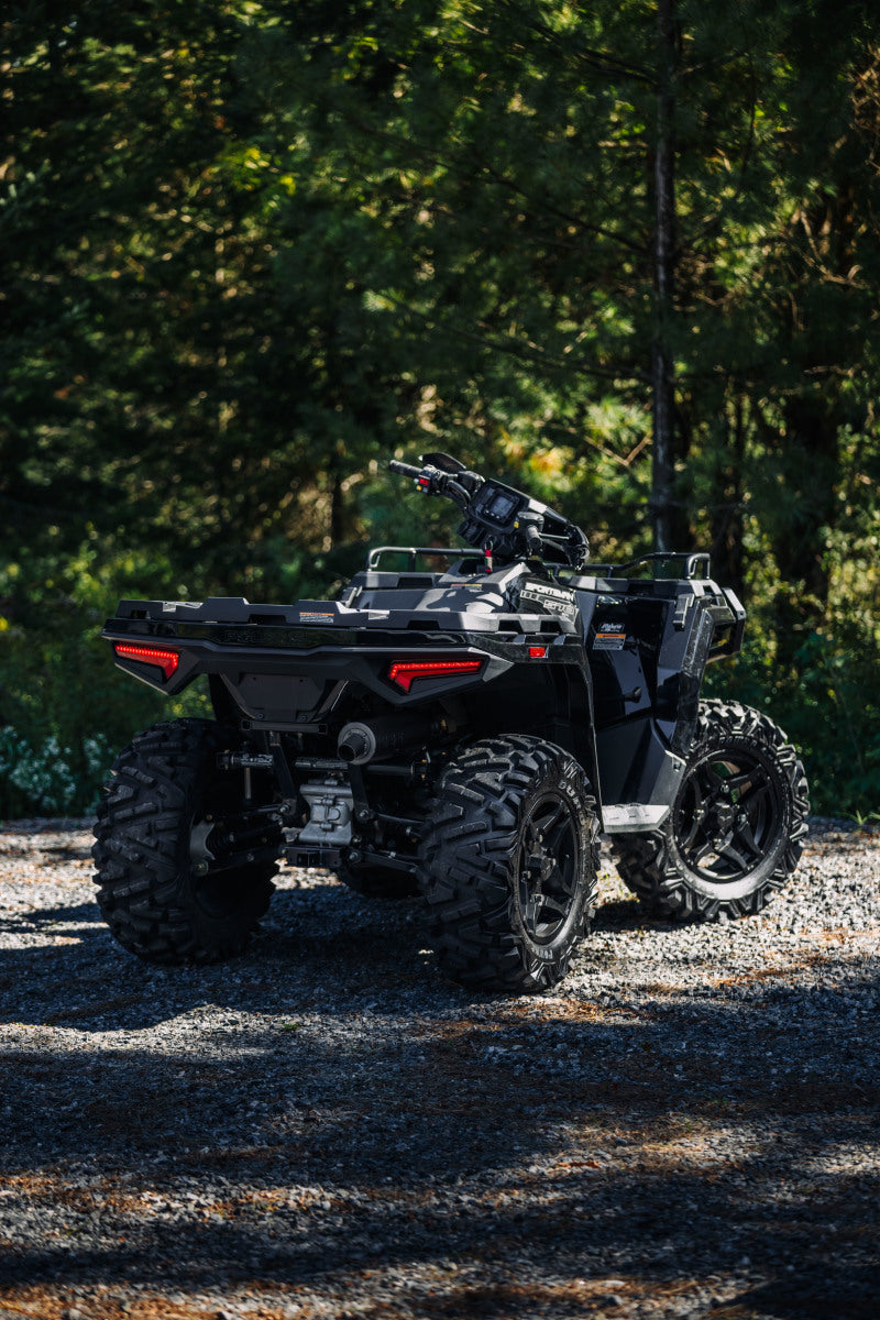 MBRP 01-05 Polaris Sportsman 400 / 06-07 Sportsman 450 Slip-On Combination Exhaust w/Sport Muffler AT-6502SP AT-6502SP Photo - lifestyle view