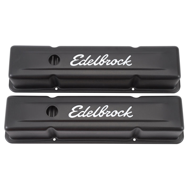 Edelbrock Valve Cover, Signature Series, Chevrolet, 1959-1986 262-400 CID V8 4643 Photo - Primary