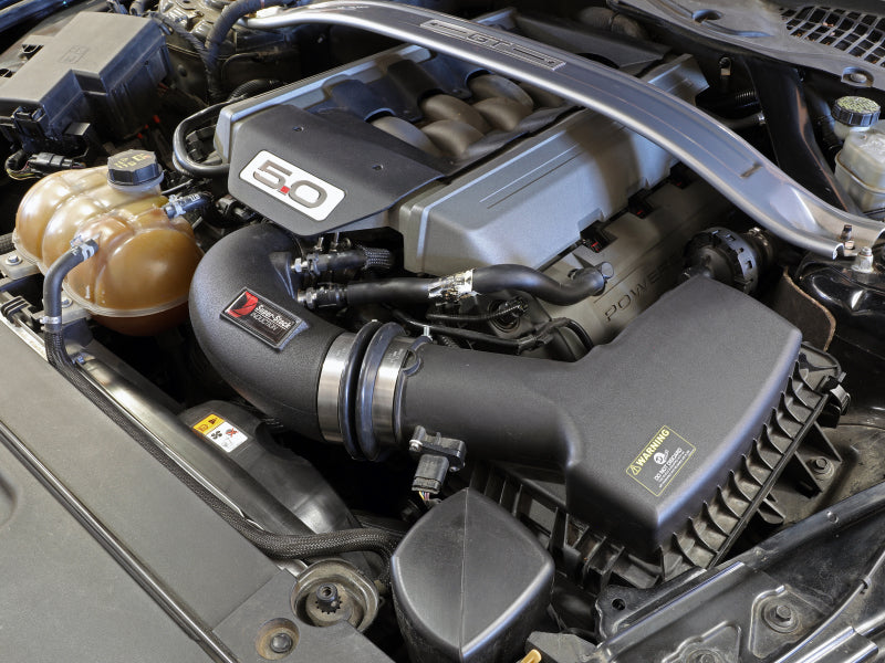 aFe Super Stock Induction System Pro Dry S Media 15-17 Ford Mustang V8-5.0L 55-10004D 55-10004D Photo - Mounted
