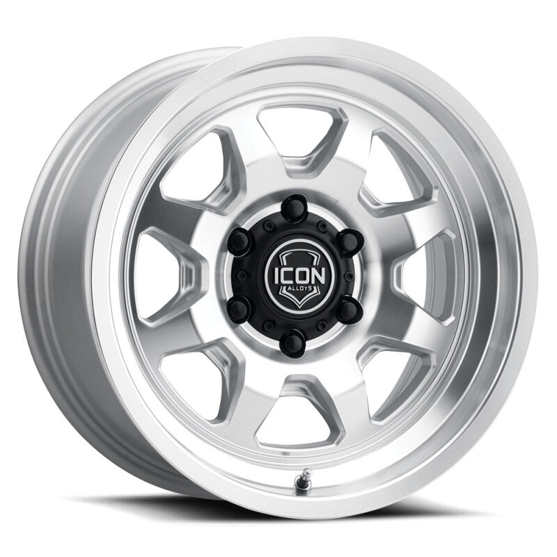 ICON Nuevo 17x8.5 / 6x135 / 6mm Offset 5in BS - Silver Machined 8117856350SM 8117856350SM Photo - Primary