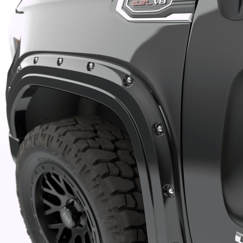 EGR 19-23 Gmc Sierra 1500 Painted To Code Traditional Bolt-On Look Fender Flares Black Set Of 4 791794-GBA 791794-GBA Photo - Close Up