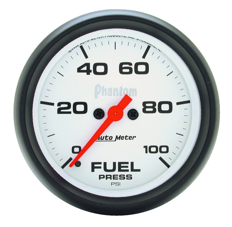 Autometer Gauge, Fuel Pressure, 2 5/8", 100Psi, Digital Stepper Motor, Phantom 5863 Photo - Primary