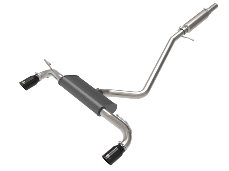 aFe Ford Bronco Sport 21-22 L3-1.5L (t)/L4-2.0L (t) Vulcan Cat-Back Exhaust System- Black Tips 49-33142-B 49-33142-B Photo - Primary