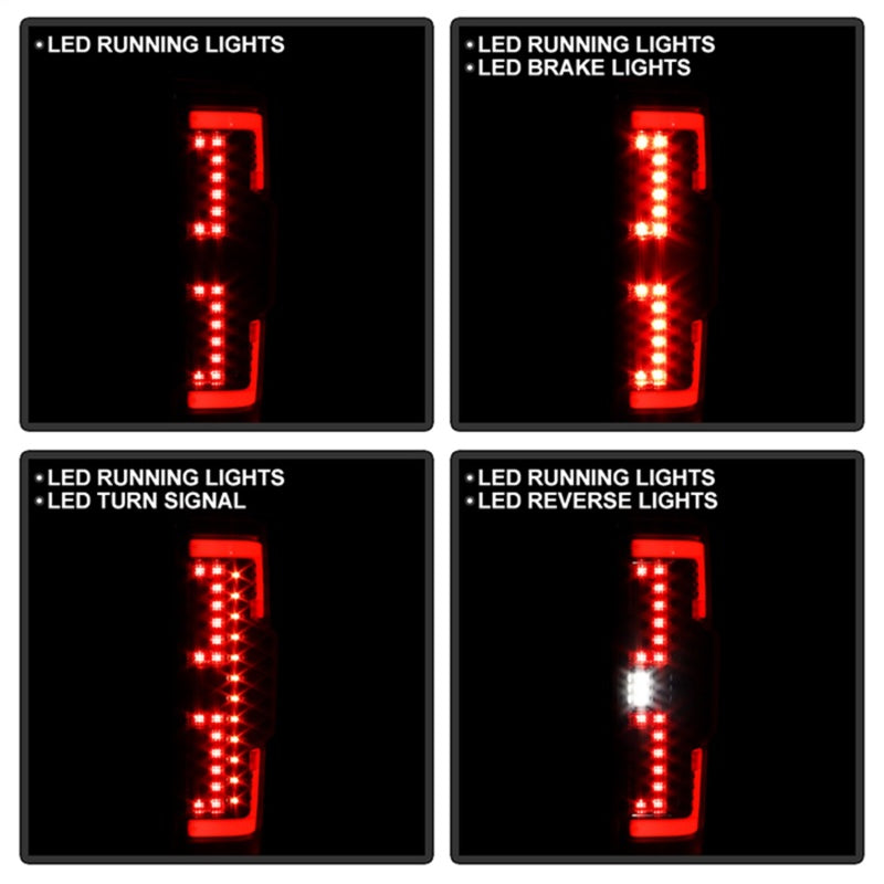 SPYDER 20-21 Ford F250 Superduty LED Tail Lights - Black (ALT-YD-FS20HAL-LED-BK) 5088659 5088659 Photo - Unmounted