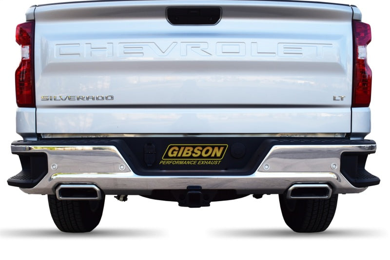 Gibson 19-21 Chevrolet 1500 Pickup 5.3L 2.5in Cat-Back Dual Split Exhaust - Stainless 65698 65698 Photo - Mounted