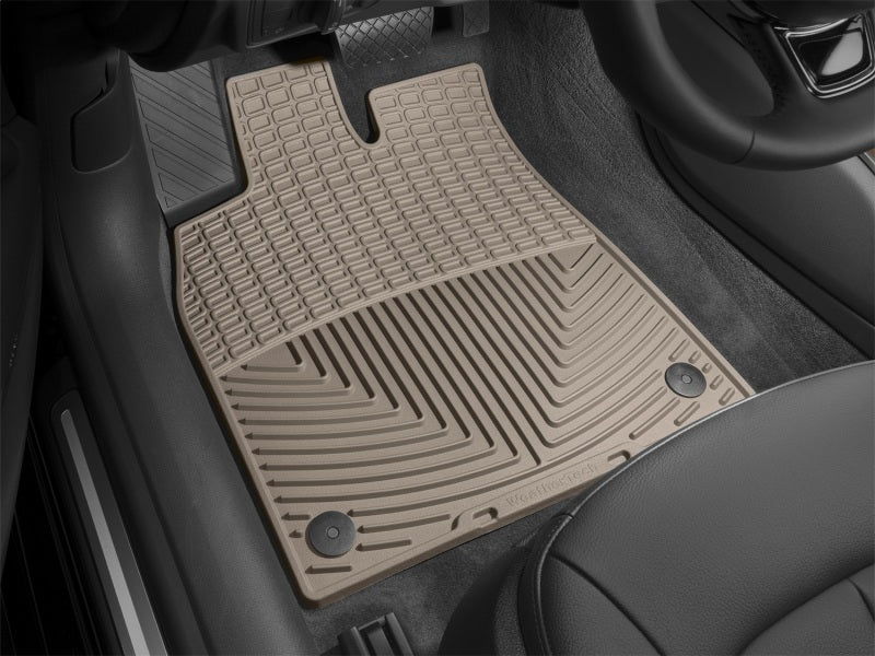 WeatherTech 12+ Audi A6/S6 Front Rubber Mats - Tan W300TN W300TN Photo - Mounted