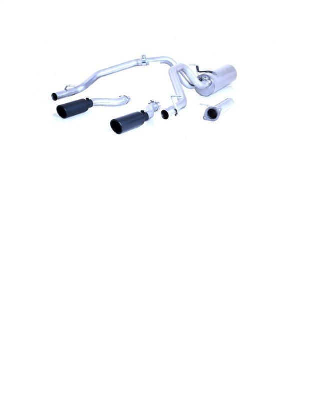 Gibson 25+ Dodge Ram 3.0L Crew Cab Std Bed Cat-Back Dual Sport Exhaust - Black Ceramic Tips 66572B 66572B Photo - Primary