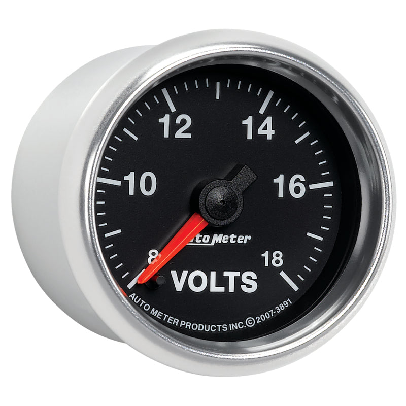 Autometer GS Series 2-1/16in Voltmeter 18V Electrical Gauge Full Sweep 3891 3891 User 5
