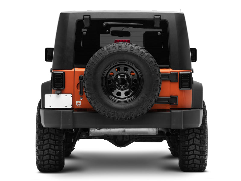 Raxiom 07-18 Jeep Wrangler JK LED Tail Lights- Black Housing (Smoked Lens) J106751 J106751 Photo - Close Up