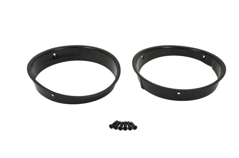 Kentrol 97-06 Jeep Wrangler TJ Headlight Bezels Pair - Powdercoat Black 50543 50543 Photo - Primary