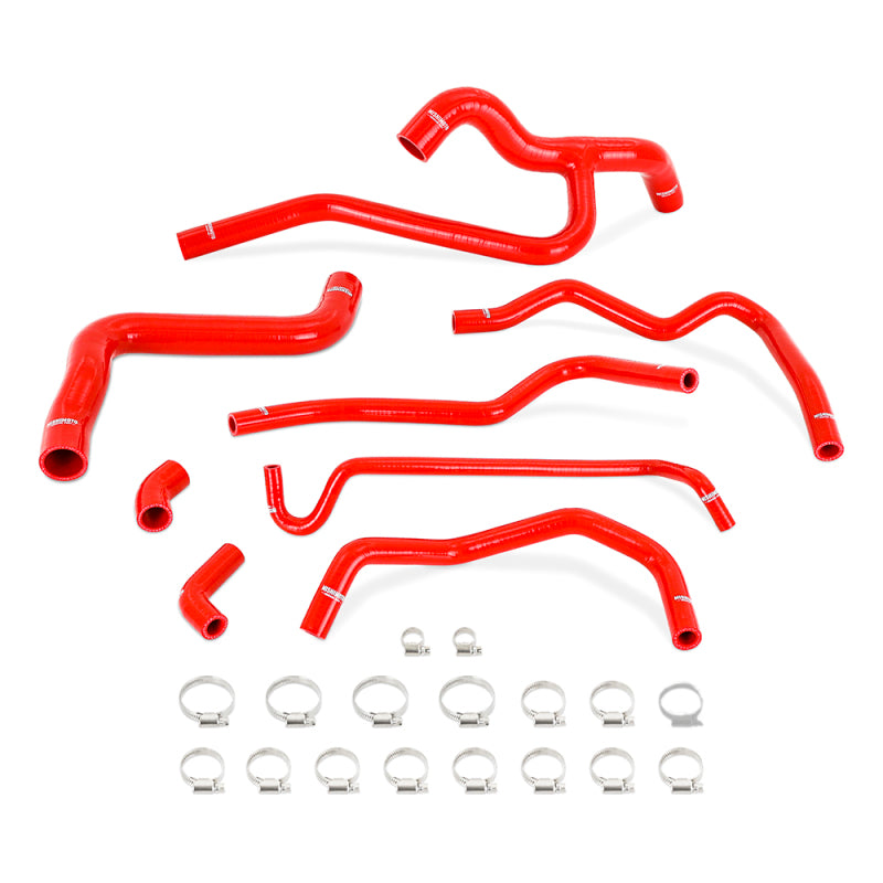 Mishimoto 05-10 Mustang V6 Silicone Radiator & Heater Hose Kit - Red MMHOSE-MUS40-05RD MMHOSE-MUS40-05RD Photo - Primary