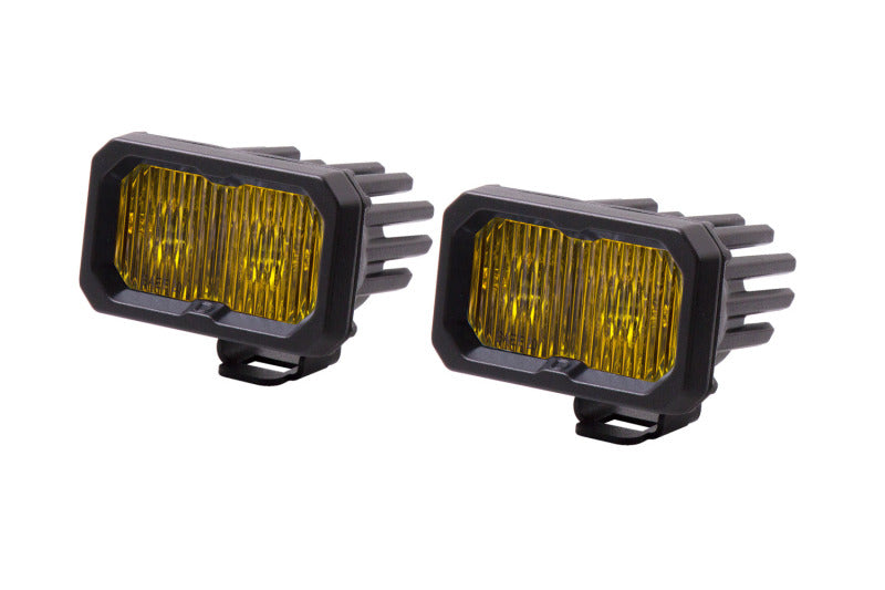 Diode Dynamics Stage Series 2 In LED Pod Sport - Yellow Fog Standard ABL (Pair) DD6386P DD6386P Photo - Primary