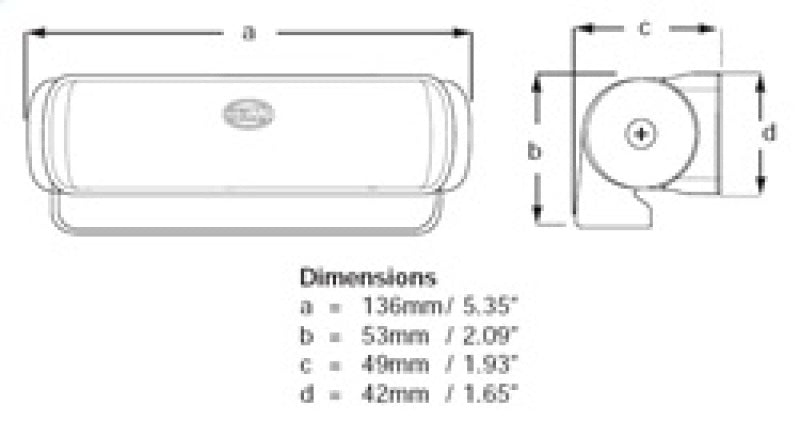 Hella Seahawk White Housing Spread 2Lt 980670311 980670311 Technical Drawing