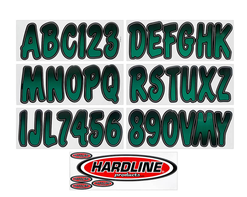 Hardline Boat Lettering Registration Kit 3 in. - 200 Forest Green/Black TEBKG200 TEBKG200 Photo - Primary