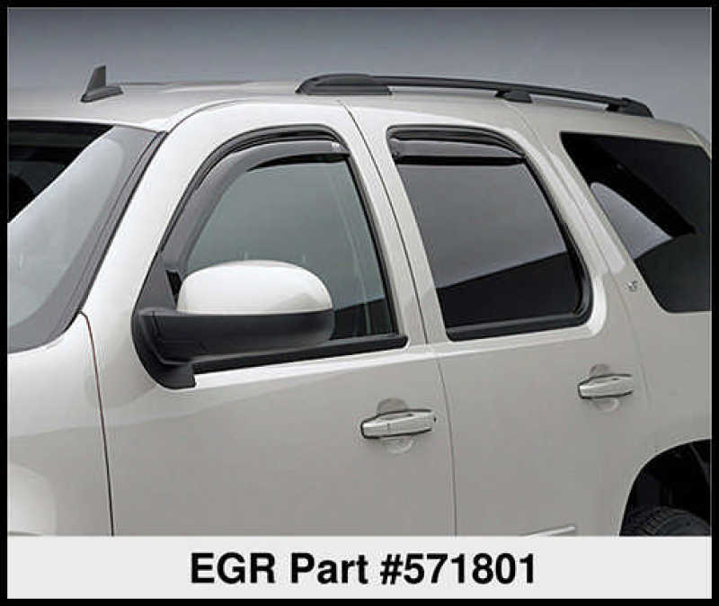 EGR 07+ Chev Tahoe GMC Yukon 07+ In-Channel Window Visors - Set of 4 (571801) 571801 571801 Thumbnail