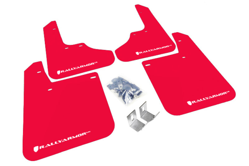 Rally Armor 93-01 UR Impreza RED Rally Mud flap White Logo MF2-UR-RD/WH Photo - Primary