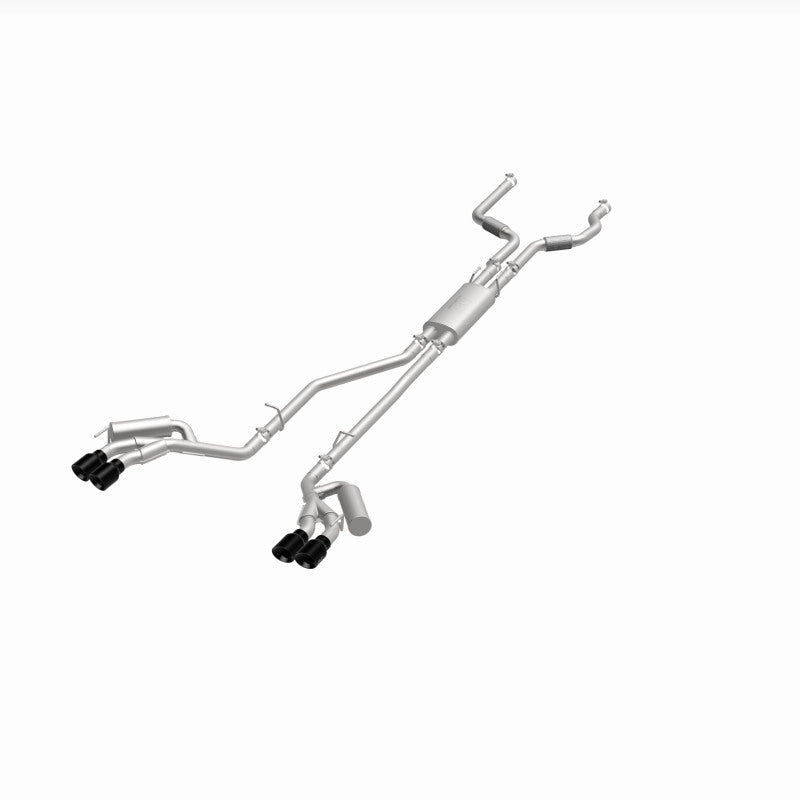 MagnaFlow 20-21 Ford Explorer 3.0L V6 Dual Exit Quad Black Chrome Tip Street Series Cat-Back Exhaust 19515 19515 360 Degree Image Set
