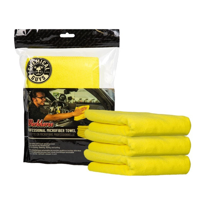 Chemical Guys Workhorse Professional Microfiber Towel - 16in x 16in - Yellow - 3 Pack (P16) MICYELLOW03 MICYELLOW03 User 1
